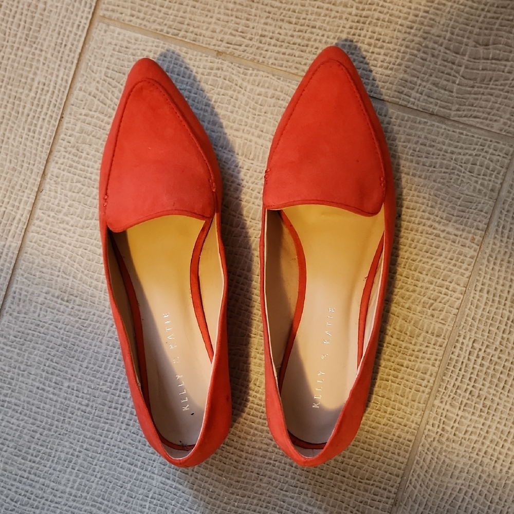 Kelly & Katie Vibrant Orange Women's Loafers